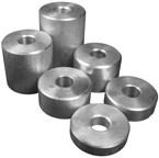 3/8" Thick Aluminum Spacer, 1-1/2" OD x 1/2" ID