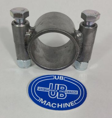 2 PC, 2 Bolt Clamp, 1-1/2" ID x 1-3/4" Wide